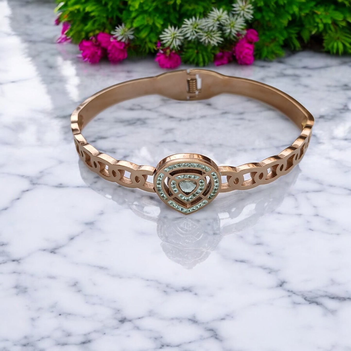 Eternal Rose Gold Plated Diamond Bracelet