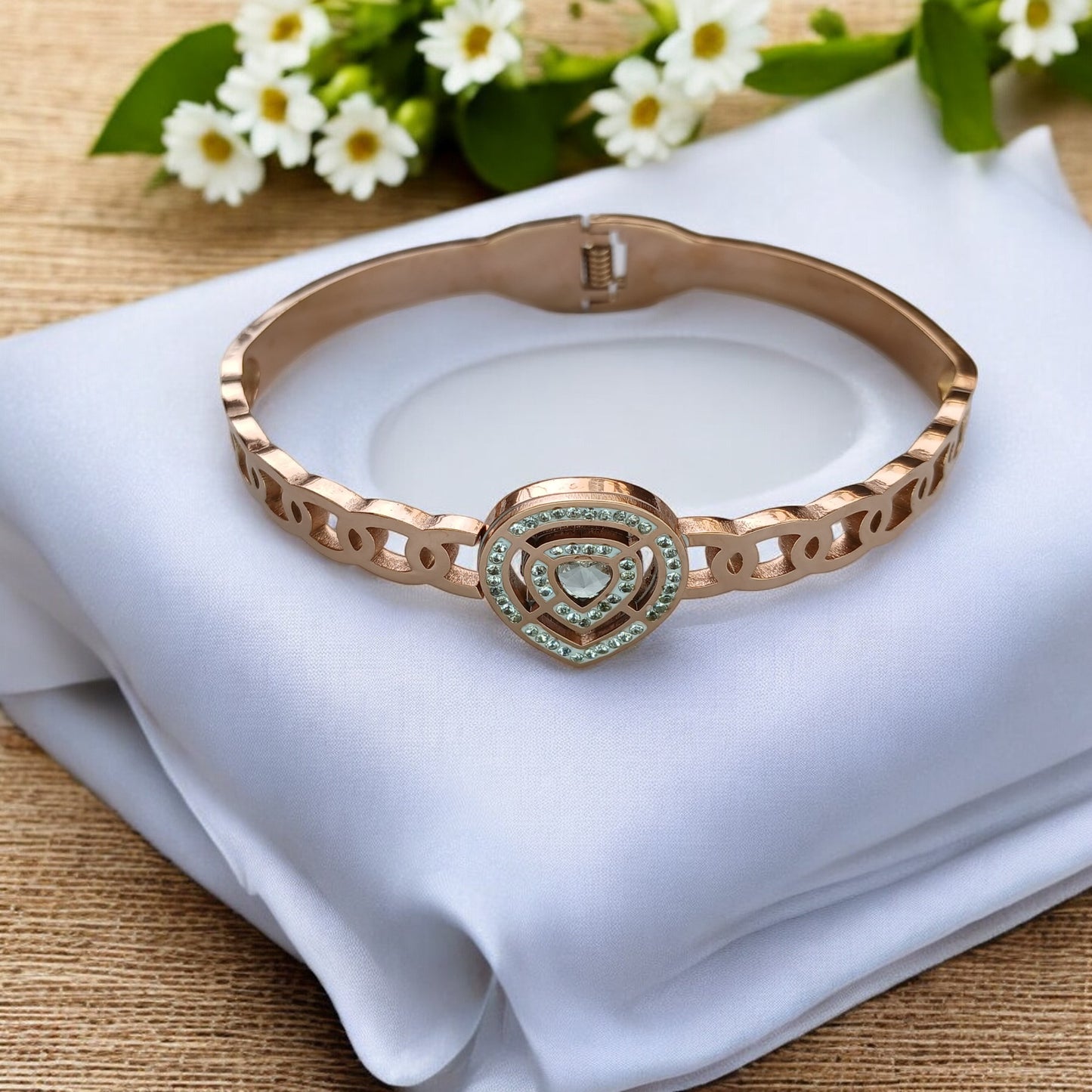 Eternal Rose Gold Plated Diamond Bracelet