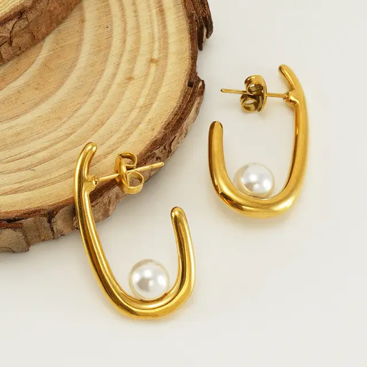 Radiant Gold Hoop Earrings