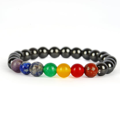 7 Chakra With Hematite Bracelet (With Authenticity Certificate)