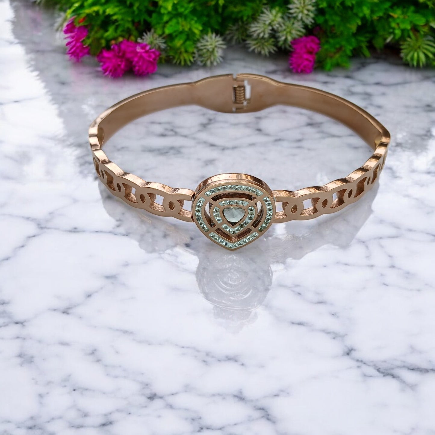 Eternal Rose Gold Plated Diamond Bracelet