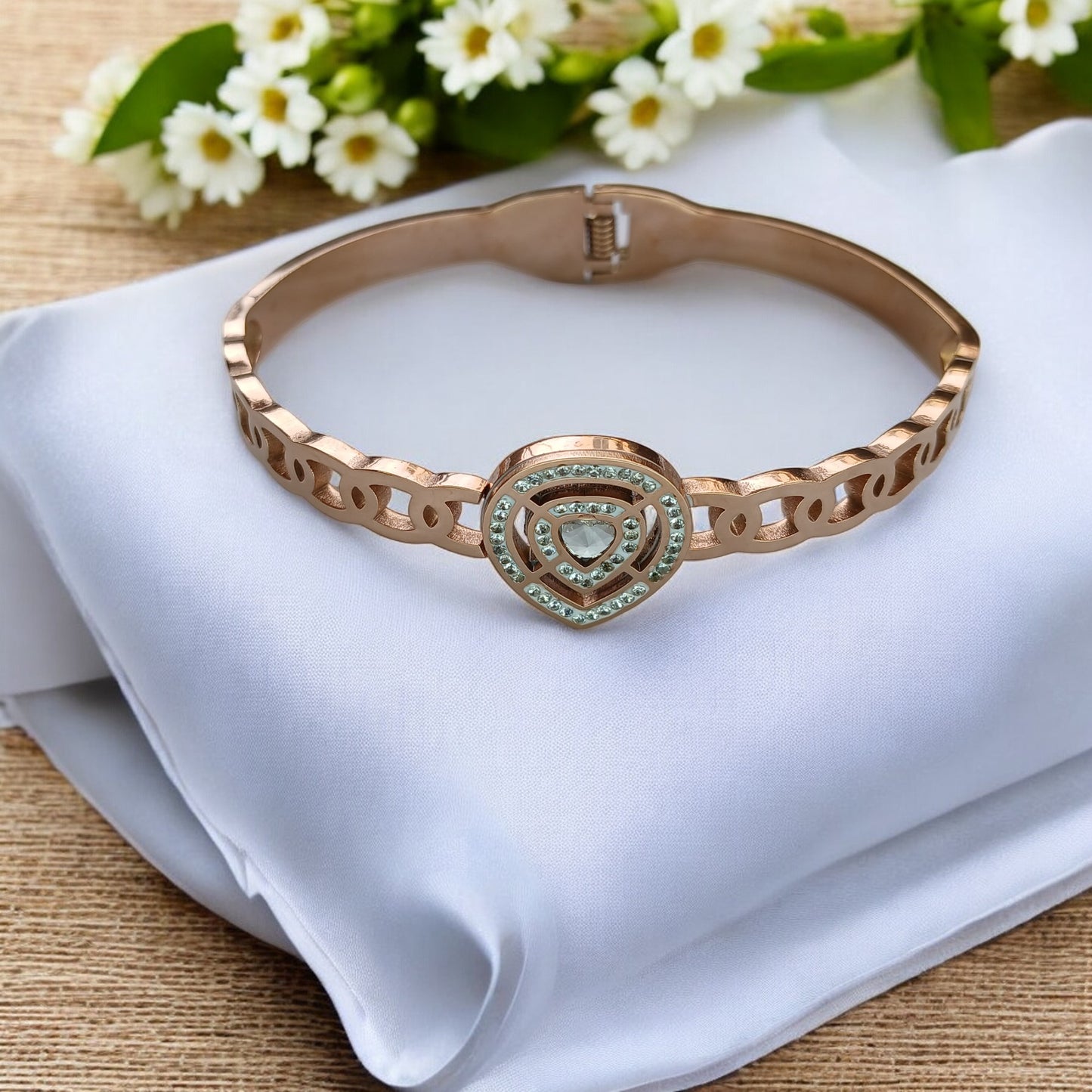 Eternal Rose Gold Plated Diamond Bracelet