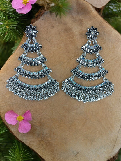 Urban Enchantment Oxidized Drops Earring