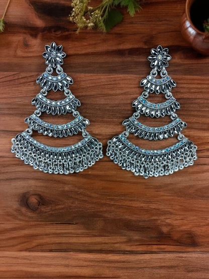 Urban Enchantment Oxidized Drops Earring