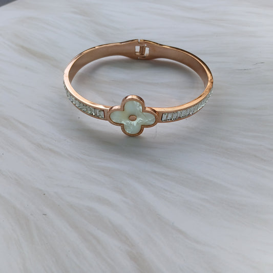 Blooming Elegance Rose Gold Bangle