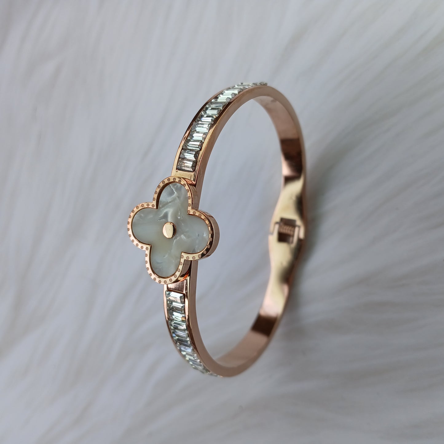 Blooming Elegance Rose Gold Bangle