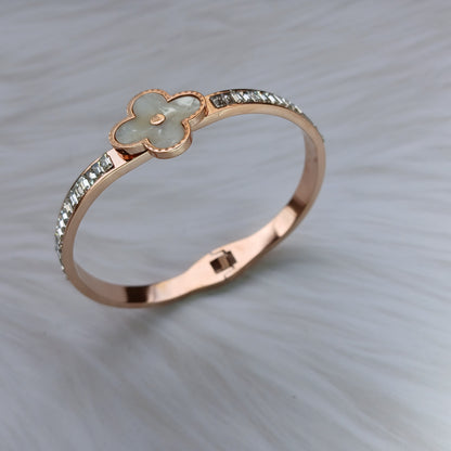 Blooming Elegance Rose Gold Bangle