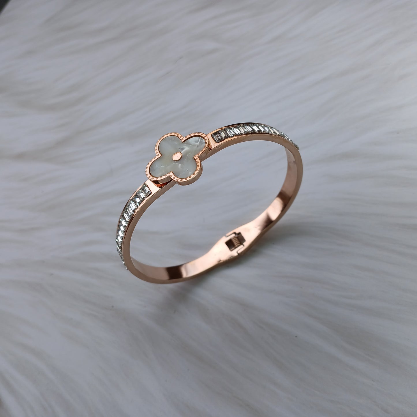 Blooming Elegance Rose Gold Bangle