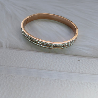 Tri-Glow Diamond Bangle