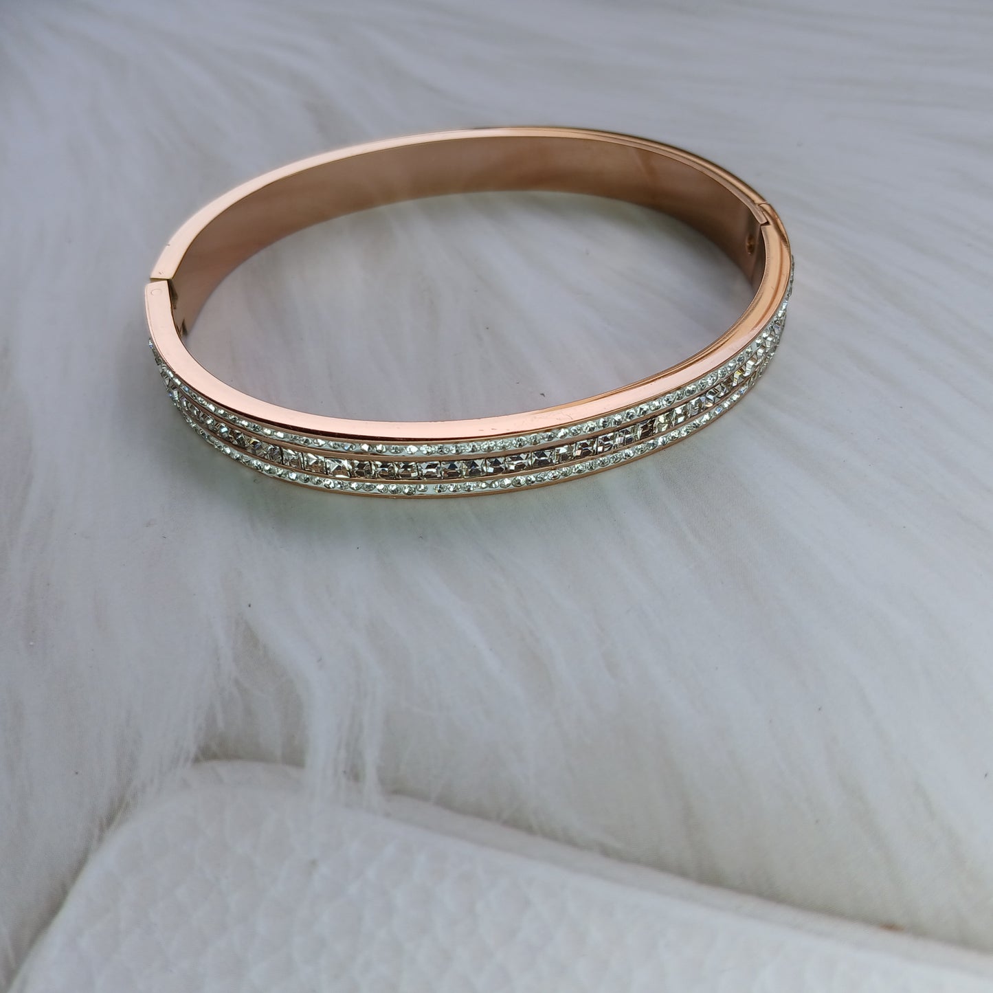 Tri-Glow Diamond Bangle