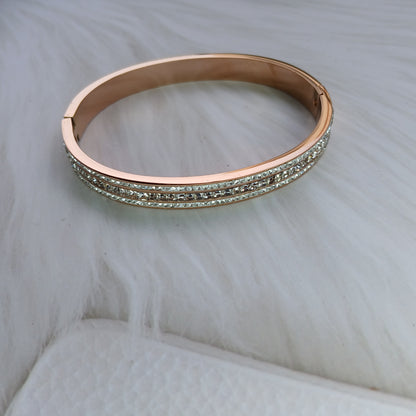 Tri-Glow Diamond Bangle