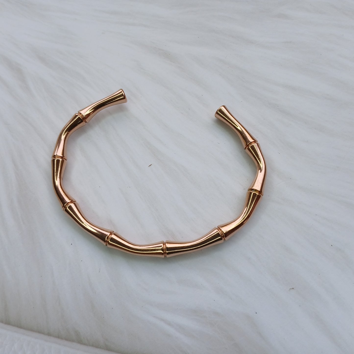 Sugarcane Twist Rose Gold Bangle