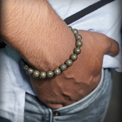 Pyrite Bracelet (Money Magnet) with Certificate