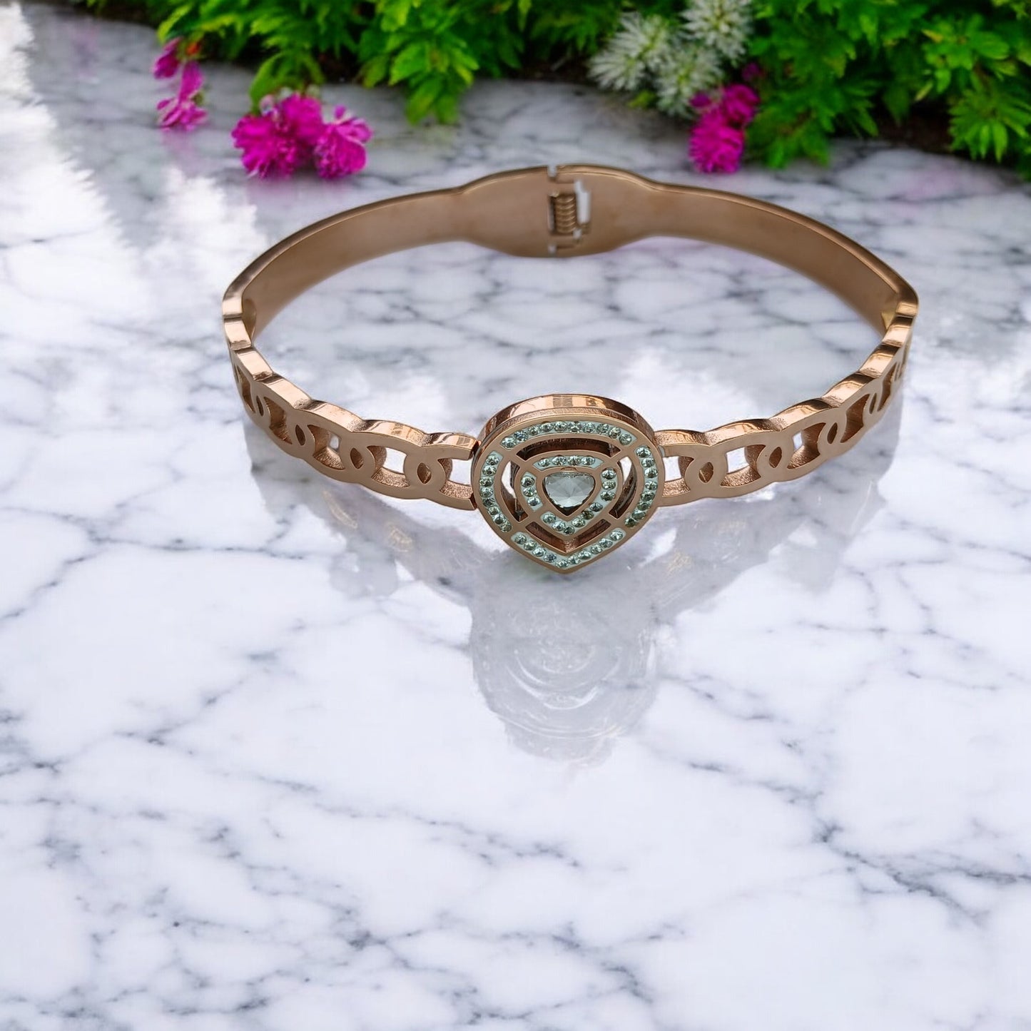 Eternal Rose Gold Plated Diamond Bracelet