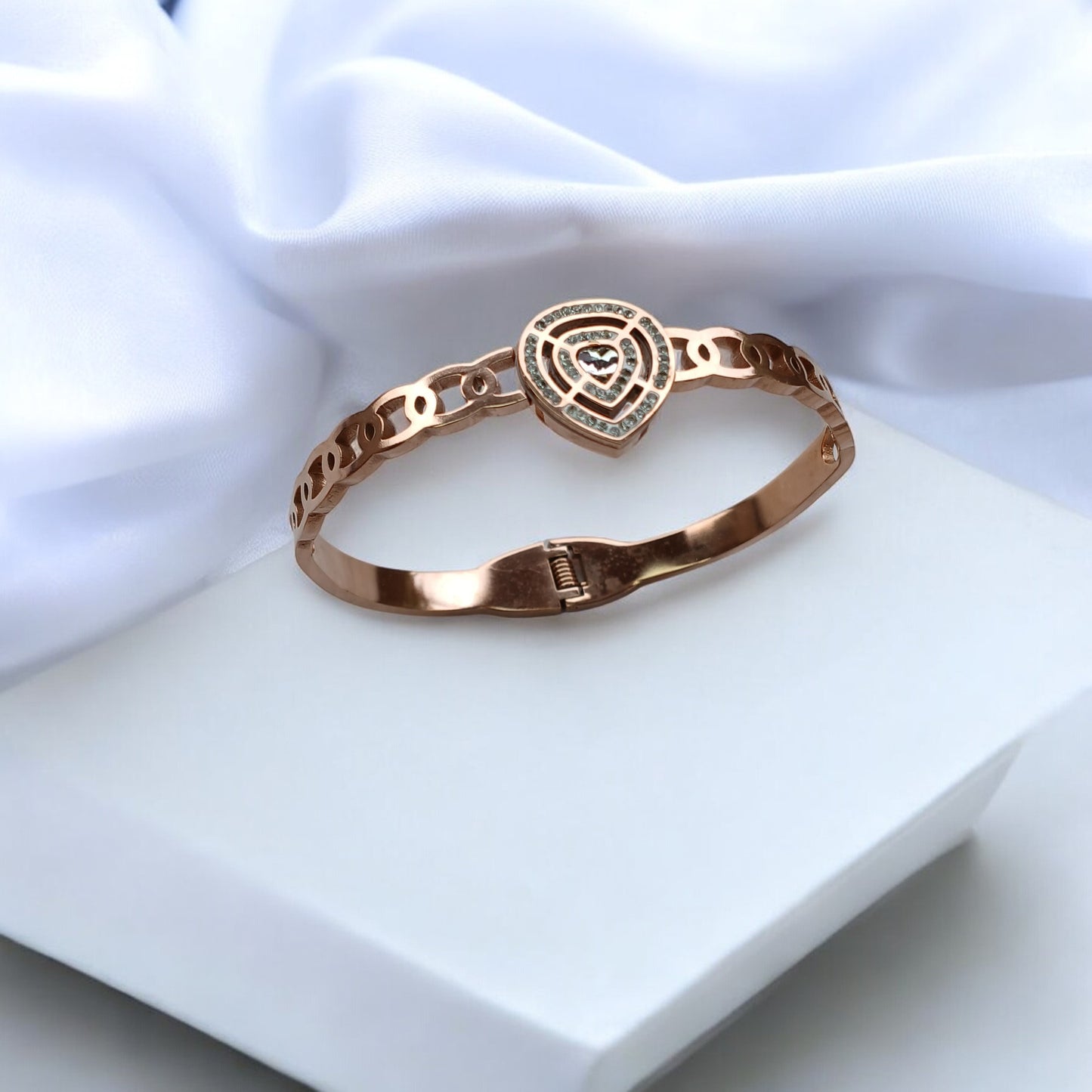 Eternal Rose Gold Plated Diamond Bracelet