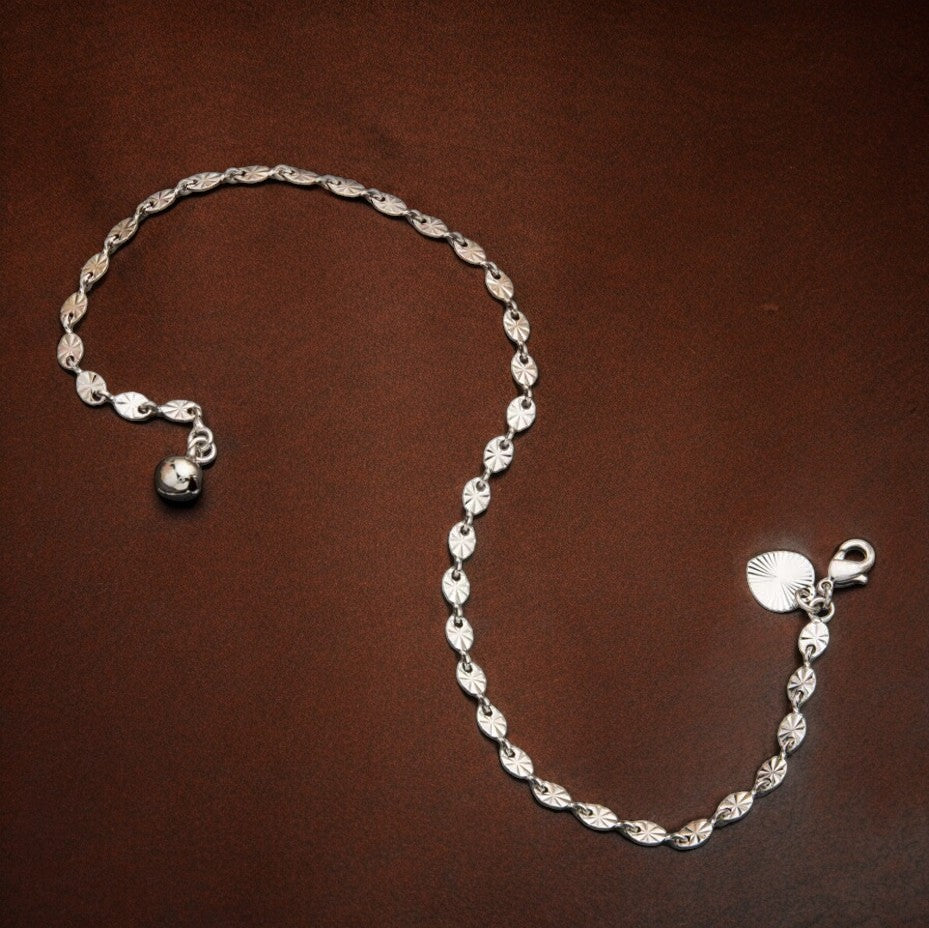 Elegant Silver Link Anklet