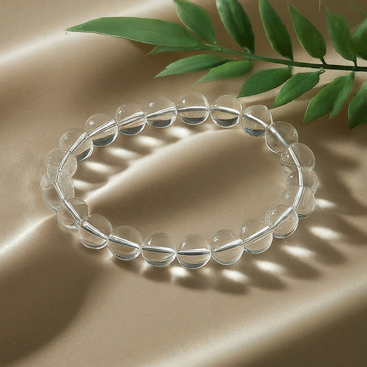 Clear Quartz Bracelet | Stackable Gemstone Jewelry for Clarity, Amplified Energy & Positivity