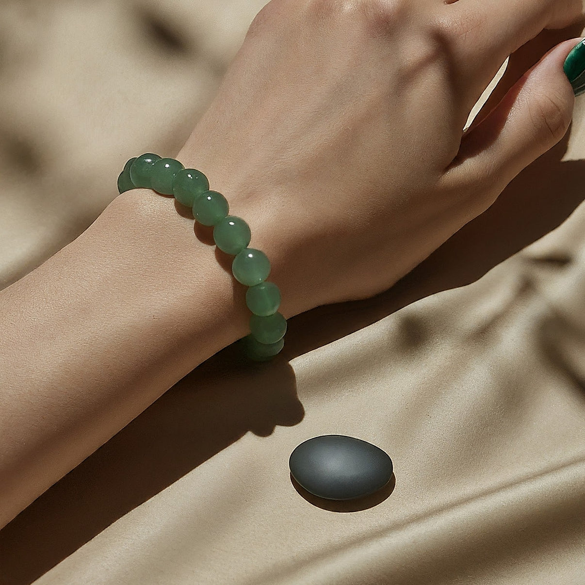 Green Aventurine Bracelet | Genuine Gemstone for Luck, Abundance & Success