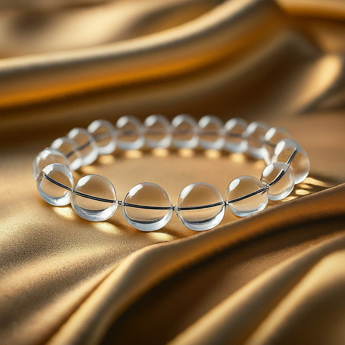 Clear Quartz Bracelet | Stackable Gemstone Jewelry for Clarity, Amplified Energy & Positivity