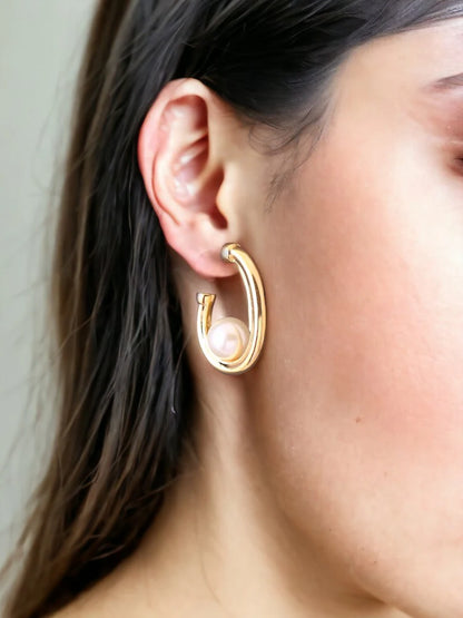 Radiant Gold Hoop Earrings