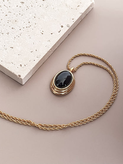 Midnight Luxe Golden Pendant