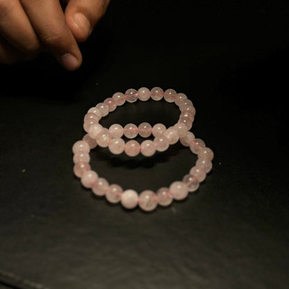 Rose Quartz Bracelet | Natural Gemstone Jewelry for Love, Harmony & Everyday Elegance