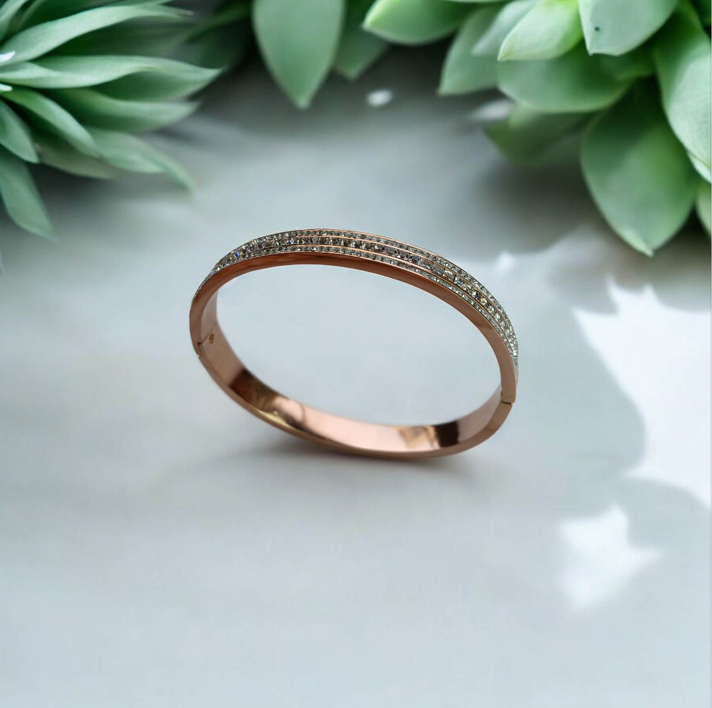 Tri-Glow Diamond Bangle