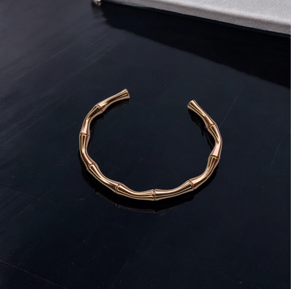 Sugarcane Twist Rose Gold Bangle