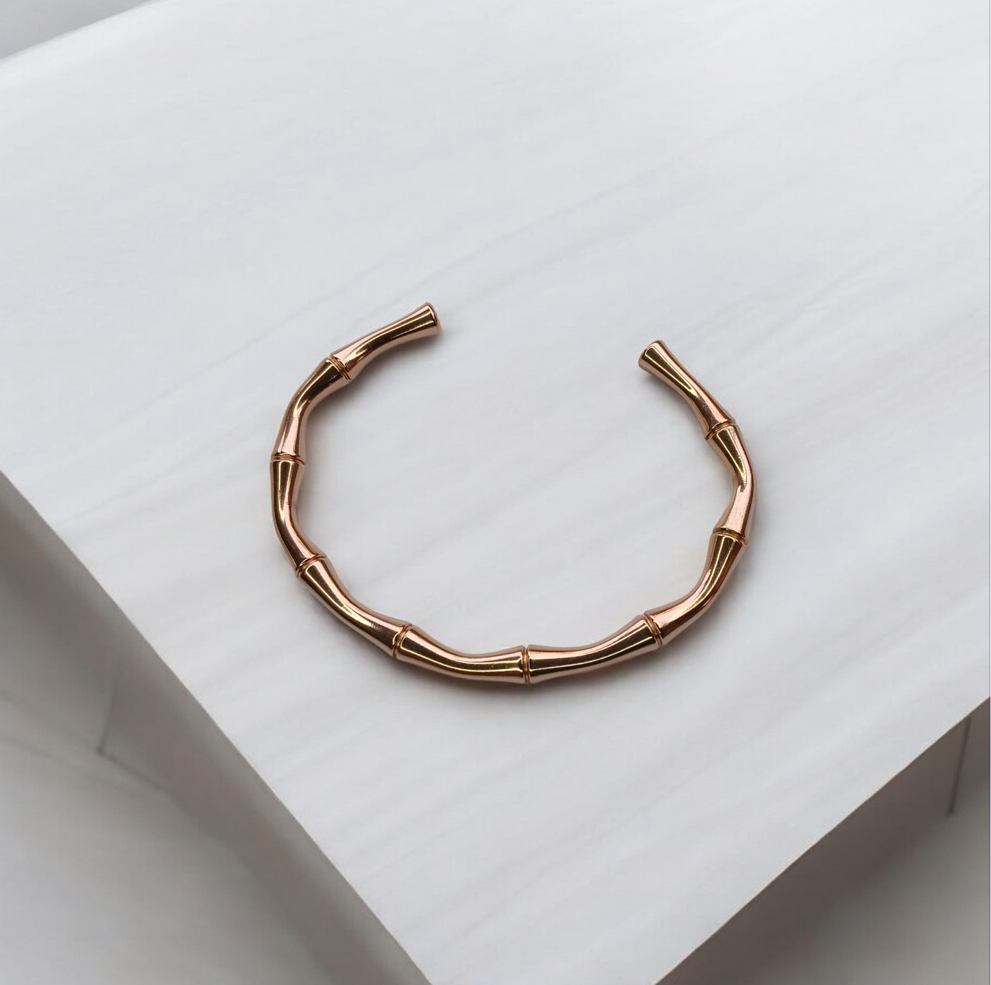 Sugarcane Twist Rose Gold Bangle