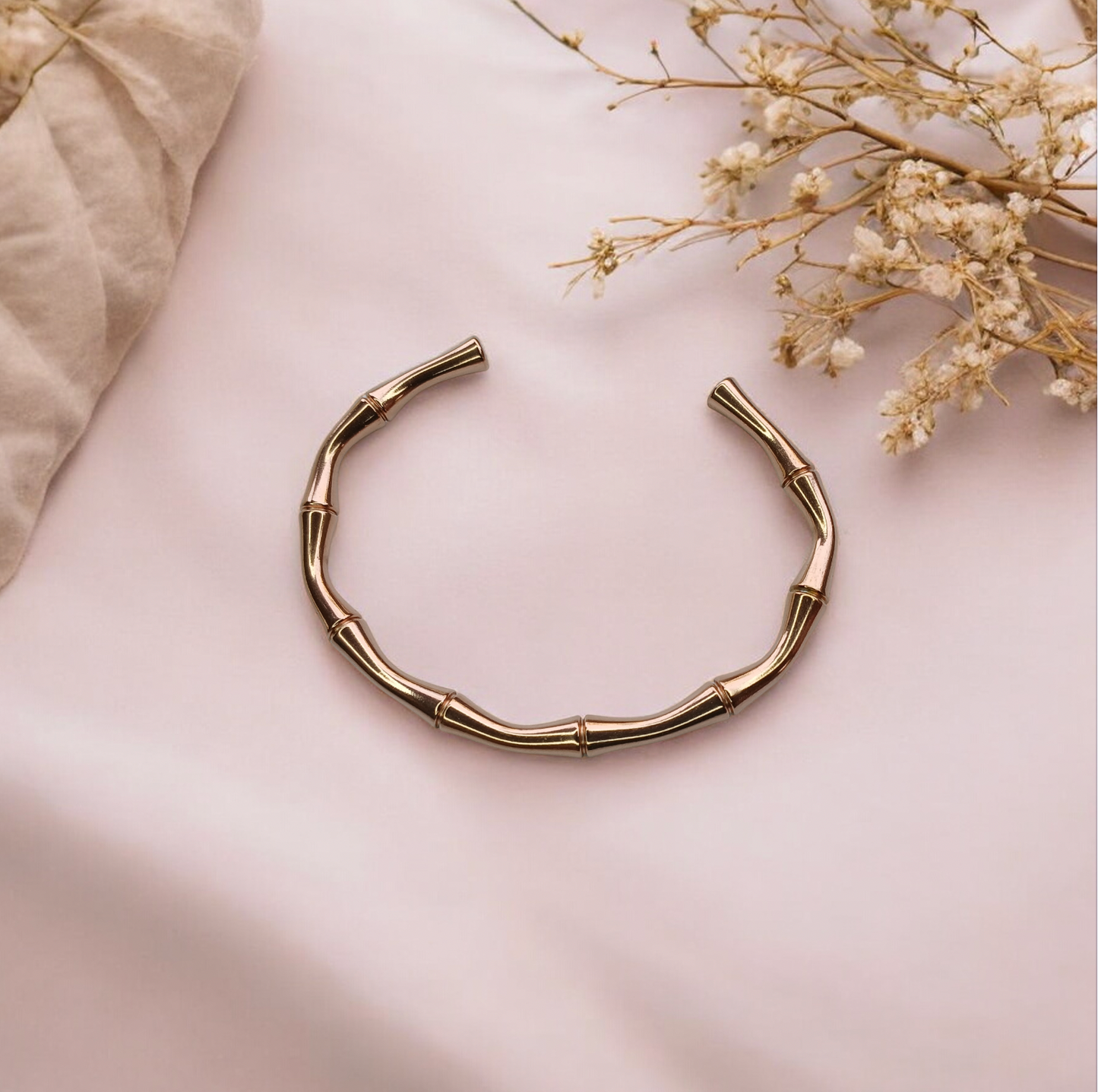 Sugarcane Twist Rose Gold Bangle