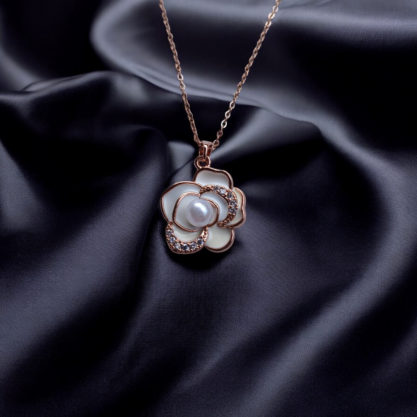 Blossom Glow Rose Gold Pendant