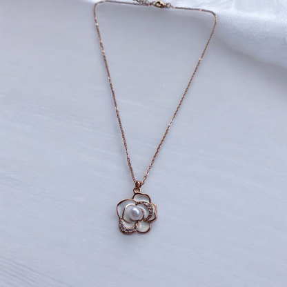 Blossom Glow Rose Gold Pendant