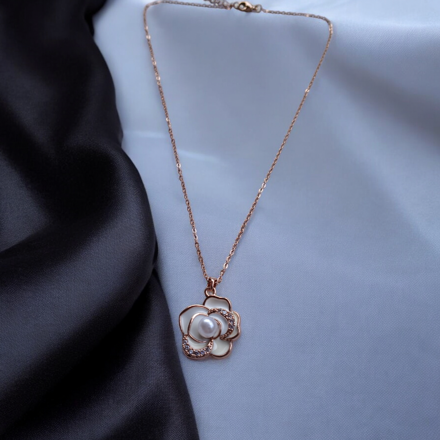 Blossom Glow Rose Gold Pendant