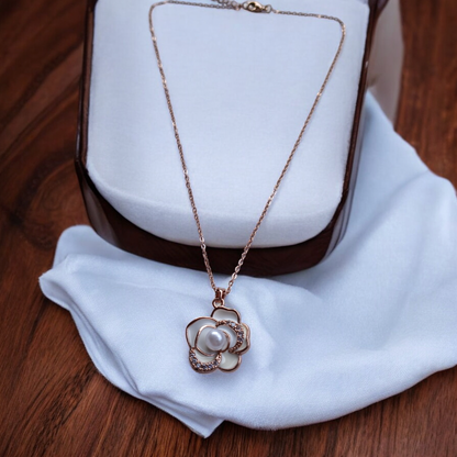 Blossom Glow Rose Gold Pendant