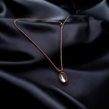 Celestial Glow Oval Pendant