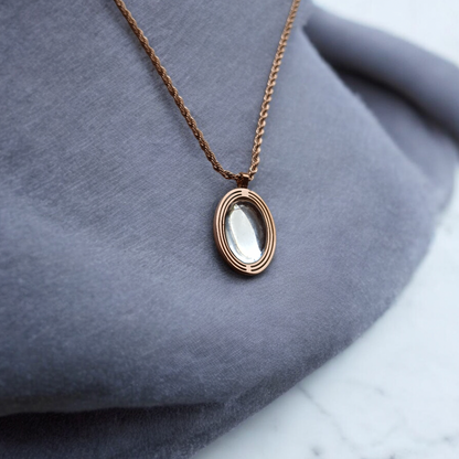 Celestial Glow Oval Pendant