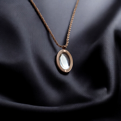 Celestial Glow Oval Pendant