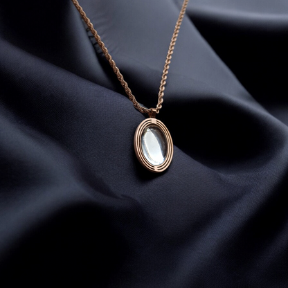 Celestial Glow Oval Pendant