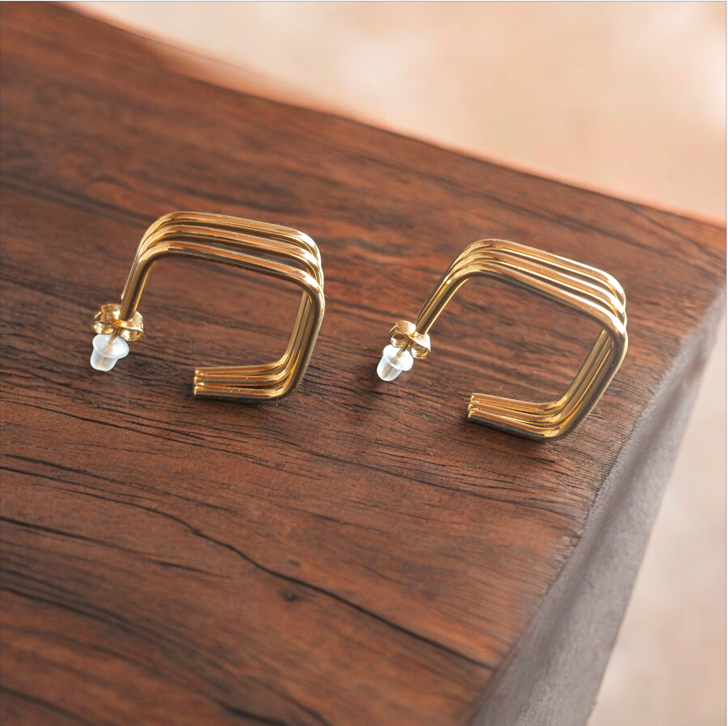 Skewed Square Earring