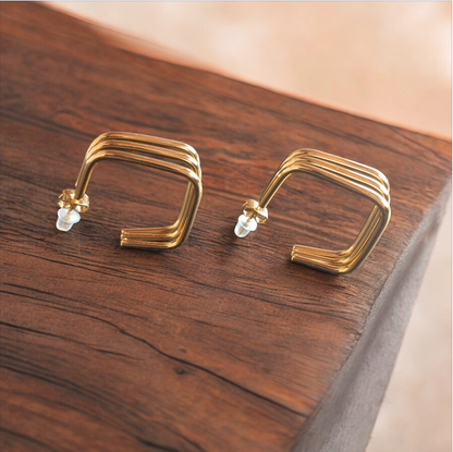 Skewed Square Earring