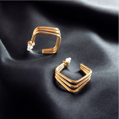 Skewed Square Earring