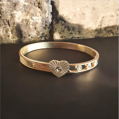 Radiant Heart Diamond Bangle