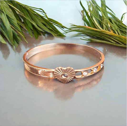 Radiant Heart Diamond Bangle