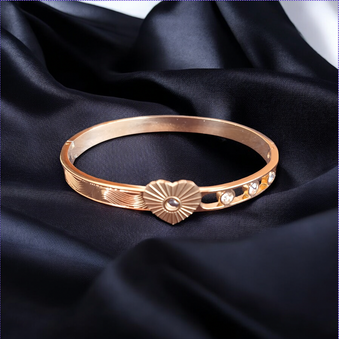 Radiant Heart Diamond Bangle