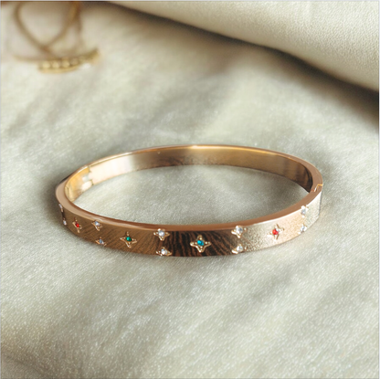 Sparkling Star Charm Bangle