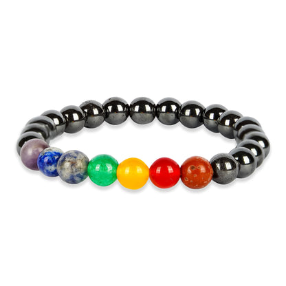 7 Chakra With Hematite Bracelet (With Authenticity Certificate)