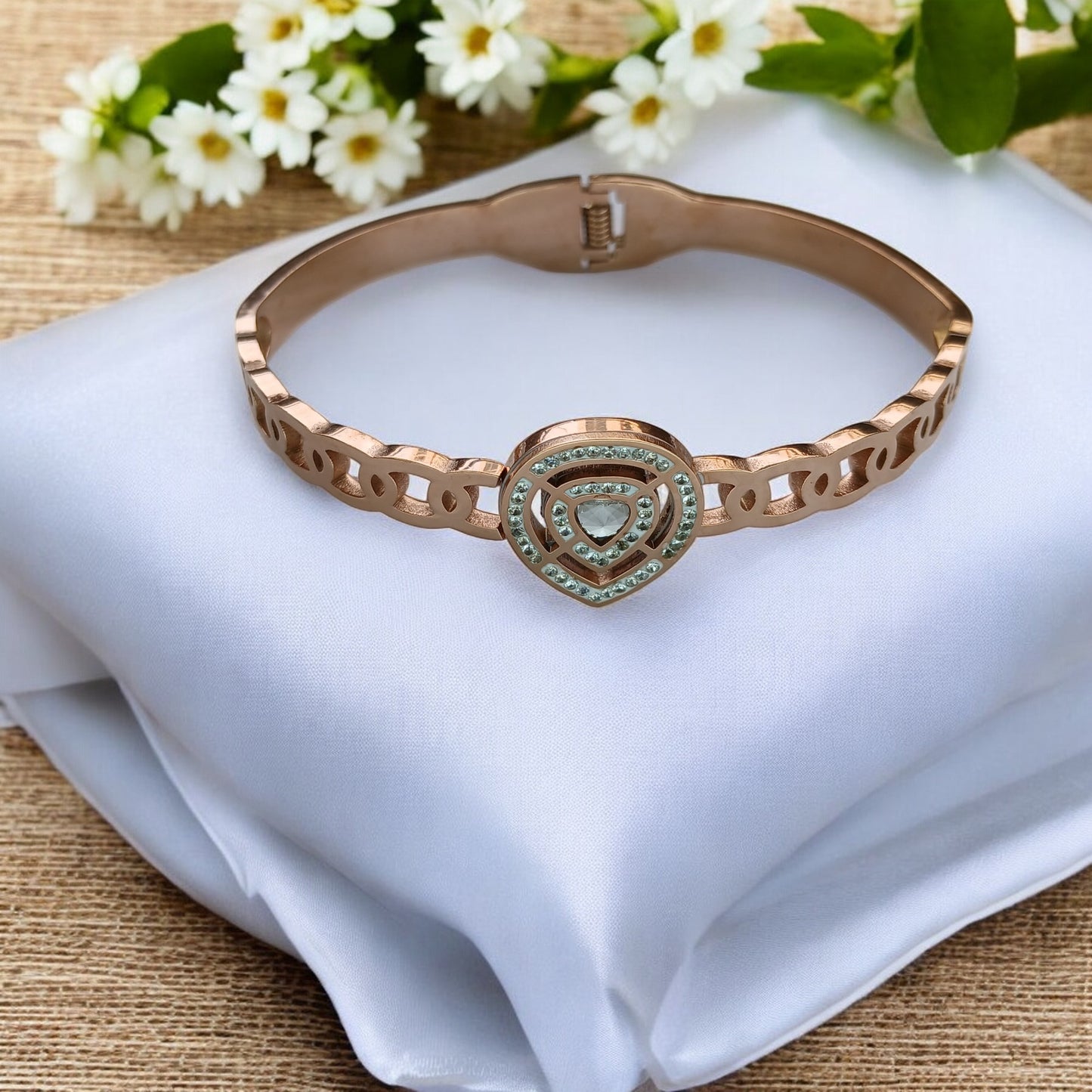 Eternal Rose Gold Plated Diamond Bracelet